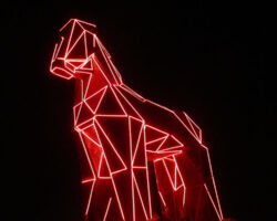 Trojanisches Pferd leuchtend